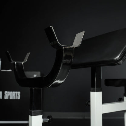 Banc de musculation pour biceps blanc