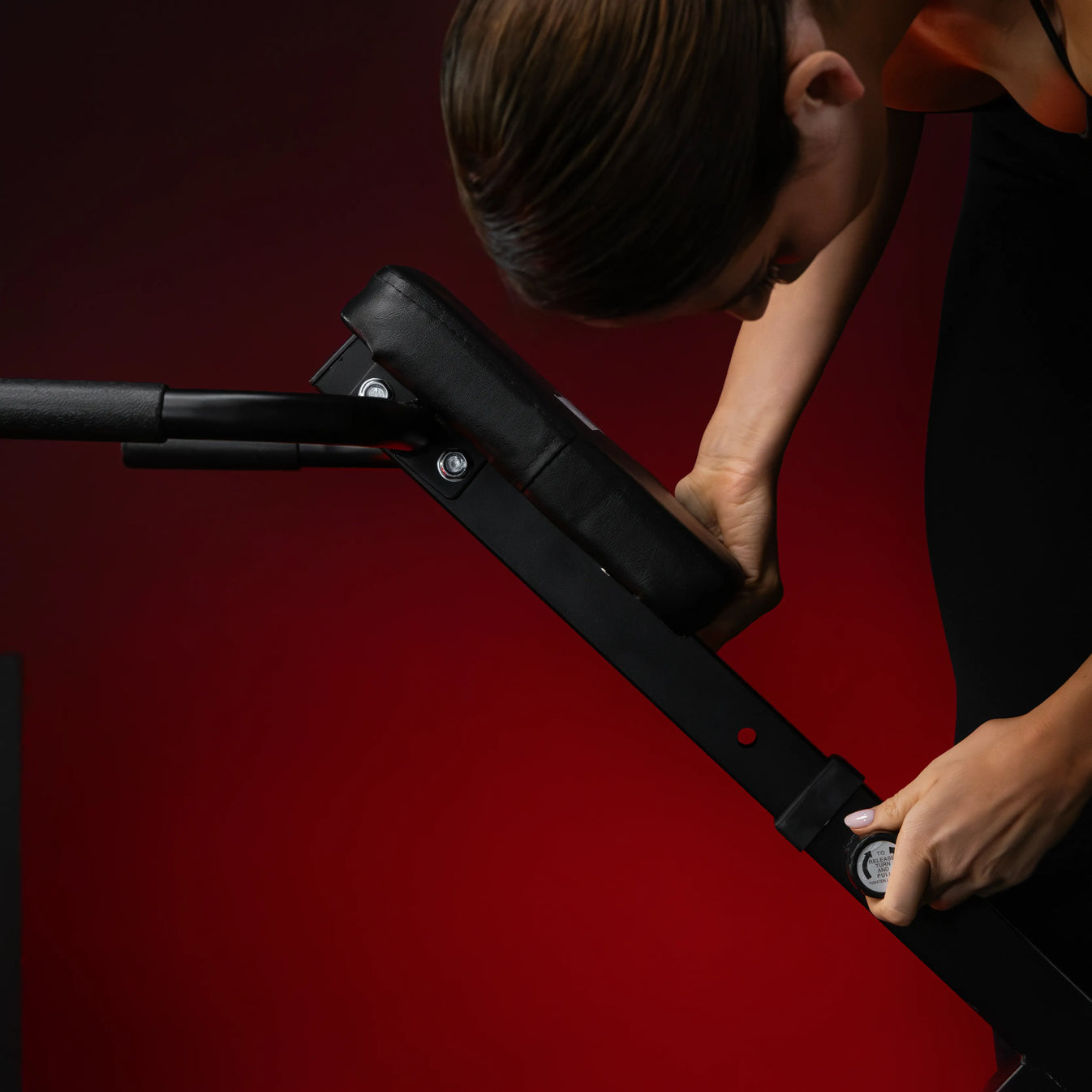 Chaise romaine Hyperextension Bank noire