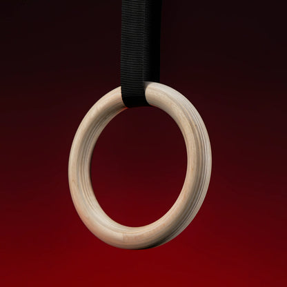 Anneaux de gymnastique en bois