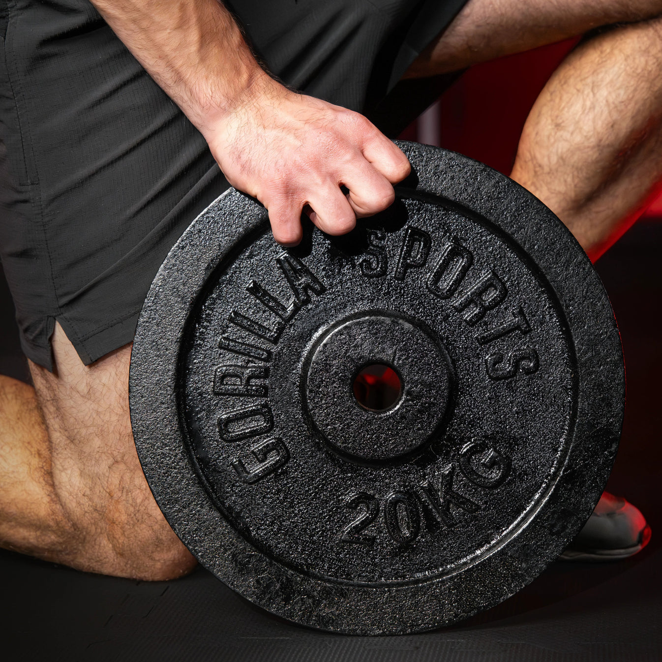 Weight Plate 15 kg Cast Iron Black - 31 mm