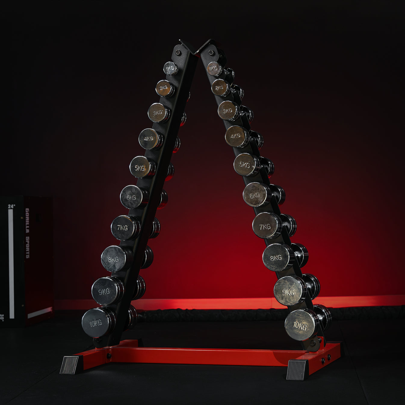 Dumbell set 2 kg (2 x 1 kg) Chrome