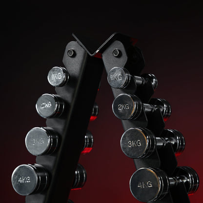 Dumbell set 2 kg (2 x 1 kg) Chrome