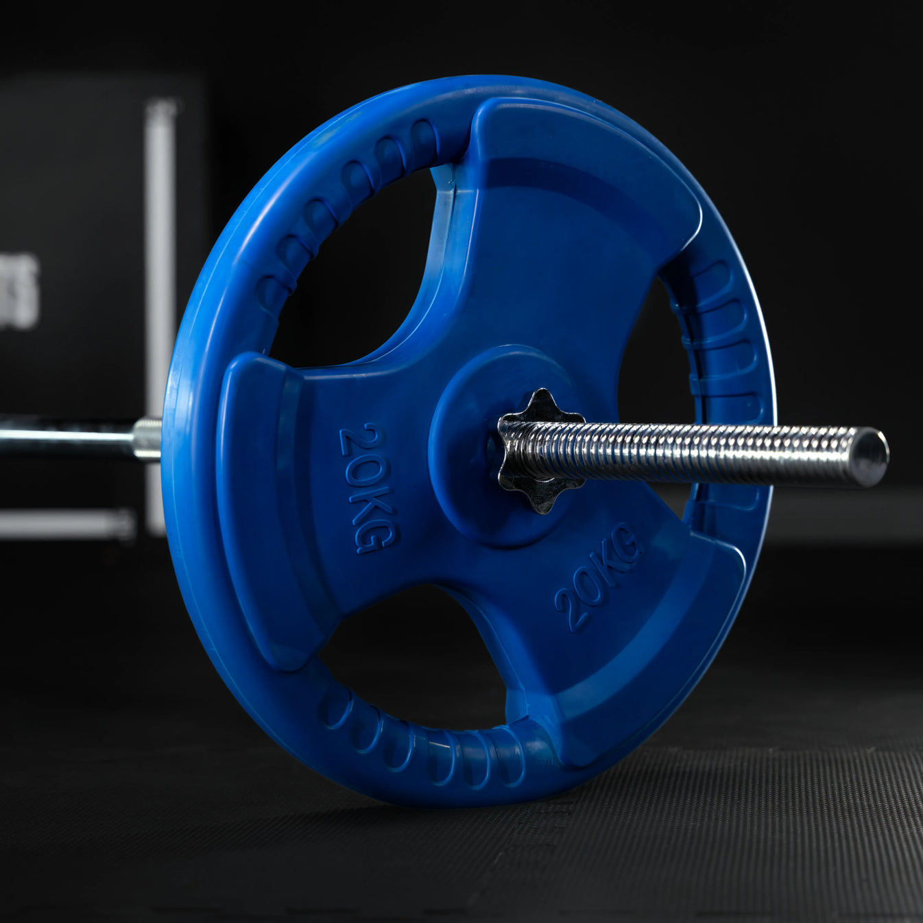Halterschijf 2,5 kg gripper gietijzer rubber coating - 30/31 mm