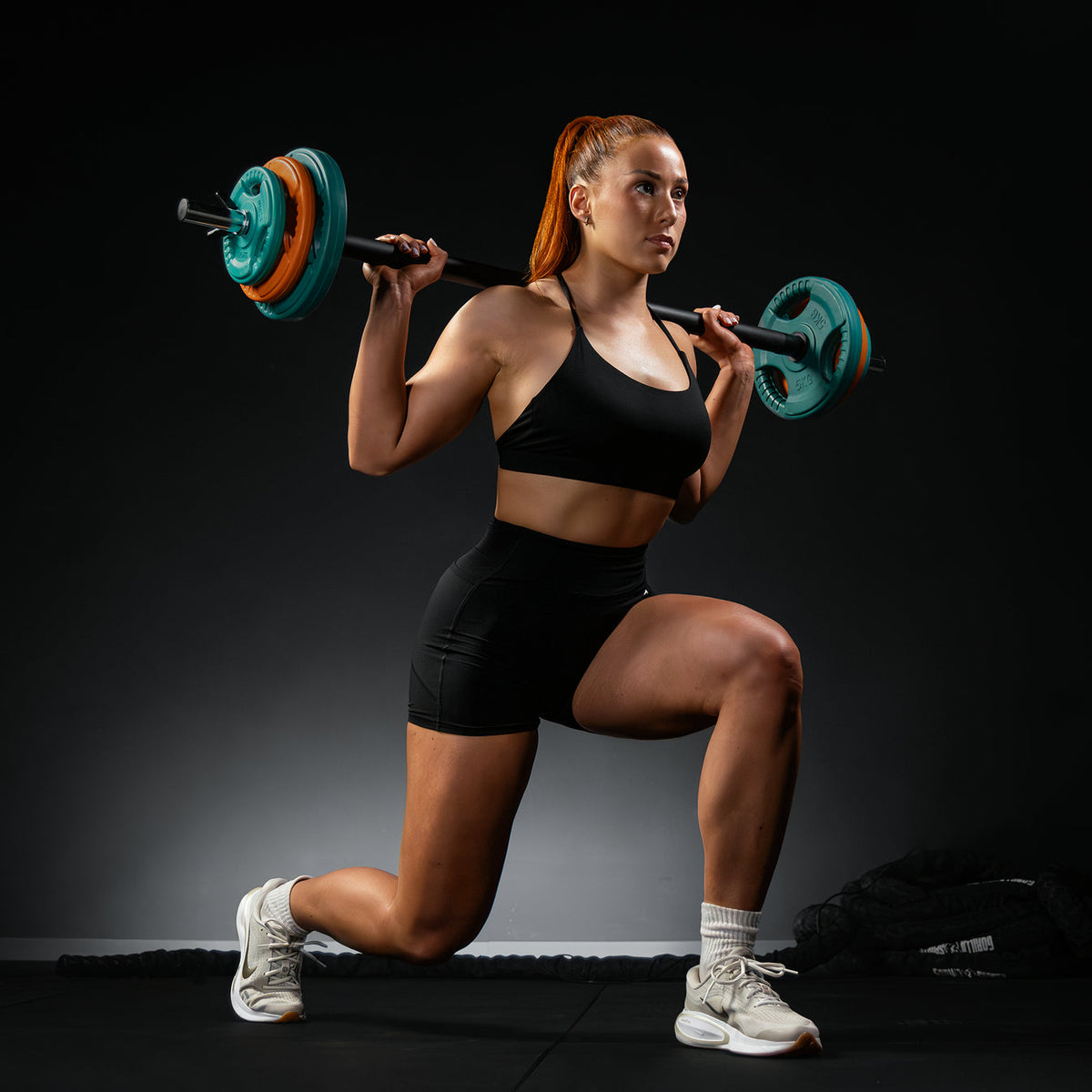 Aerobic Halterset 19,5 kg gripper gietijzer rubber coating