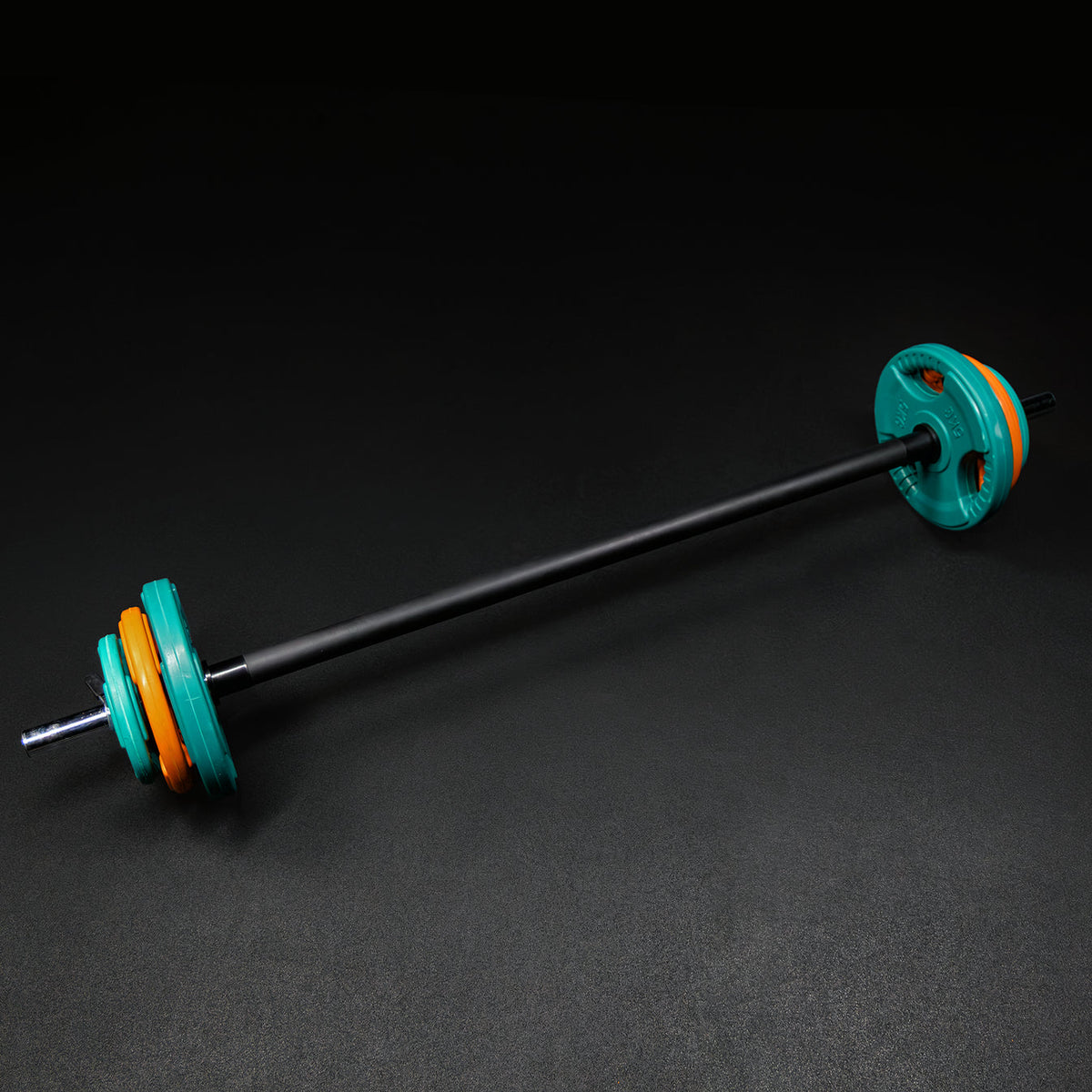 Aerobic Halterset 19,5 kg gripper gietijzer rubber coating