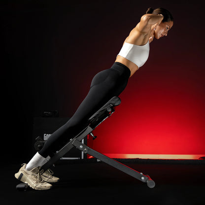 Foldable Abdominal and Back Trainer White