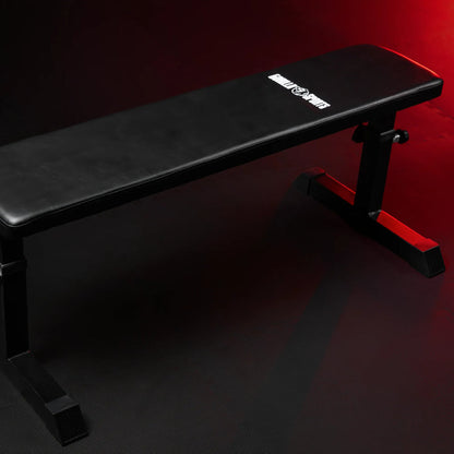 Adjustable Flat Weight Bench White