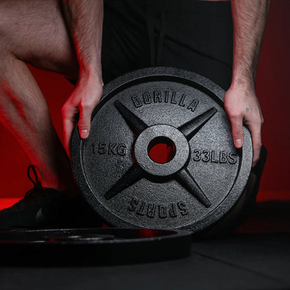 Olympic Weight Plate 1.25 kg Cast Iron Black 50/51 MM
