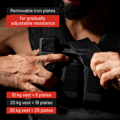 Adjustable weight vest 20 kg Pro