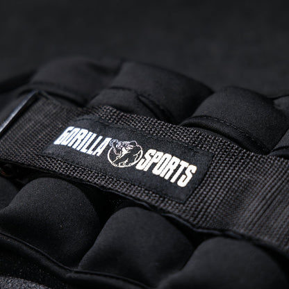 Adjustable ankle or wrist weights 0.45 - 2.25 kg Black