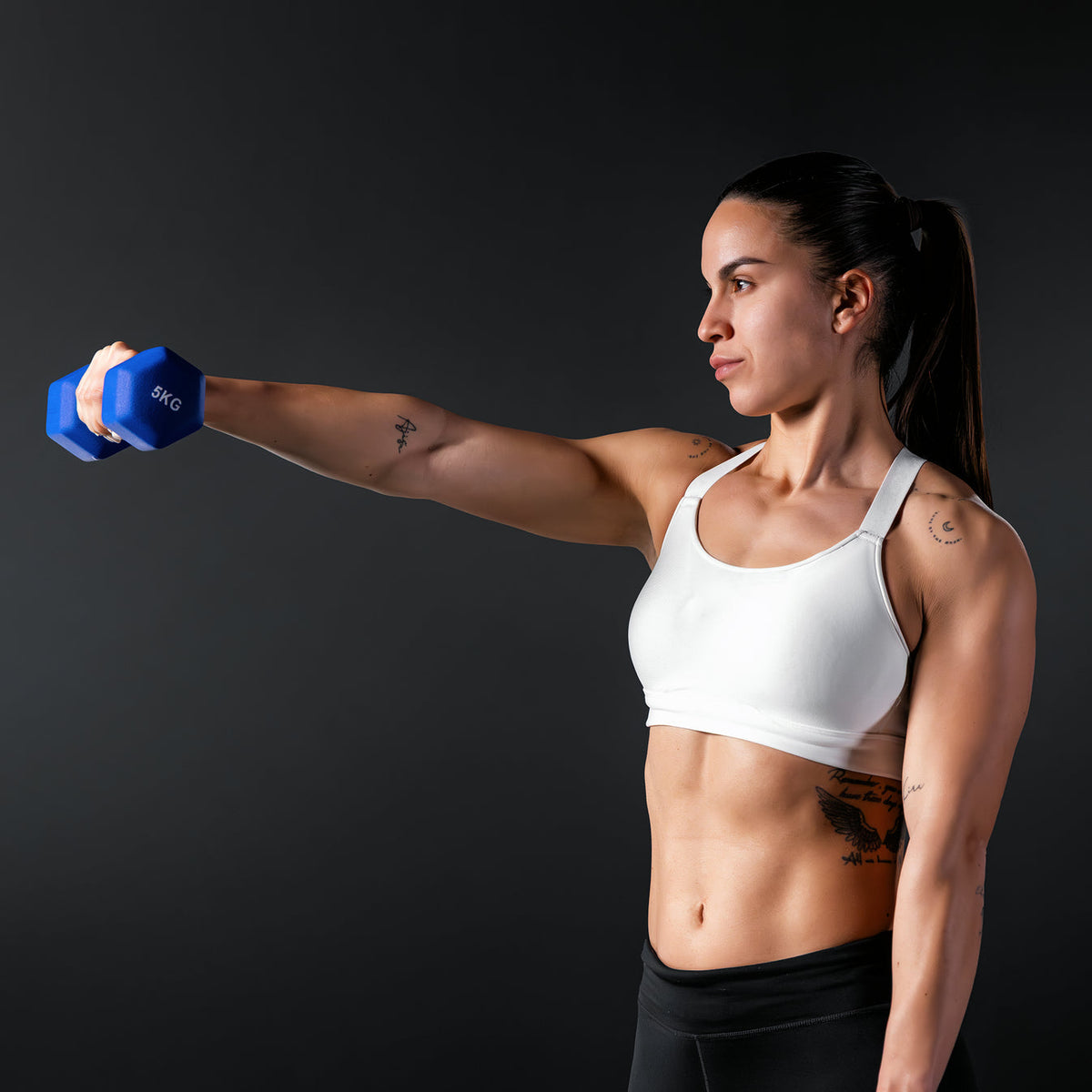 Vinyl dumbbell set 2 x 1 kg
