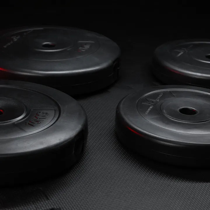 Value pack weight plates 30 kg - 2 x 5 + 2 x 10 kg - 25 mm