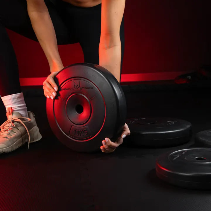 Value pack weight plates 30 kg - 2 x 5 + 2 x 10 kg - 25 mm