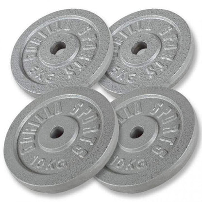 Biceps Curlbank met 38 kg halterset gietijzer