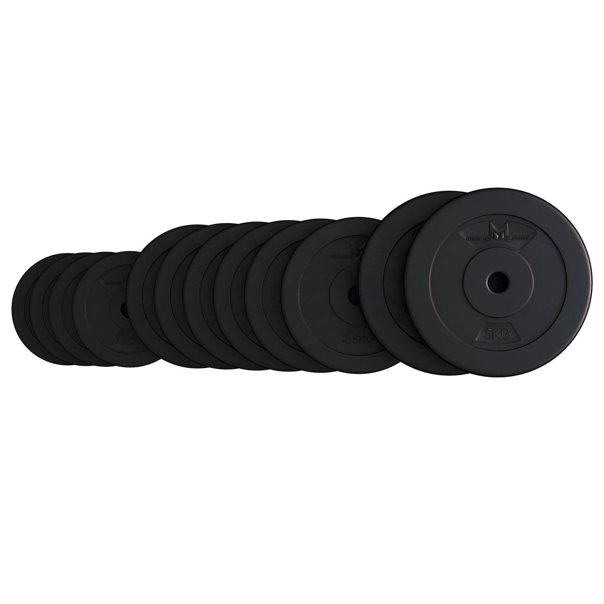 Value bundle 30 kg (NB opening approximately 25 mm, 2 x 5 kg, 6 x 2.5 kg, 4 x 1.25 kg)