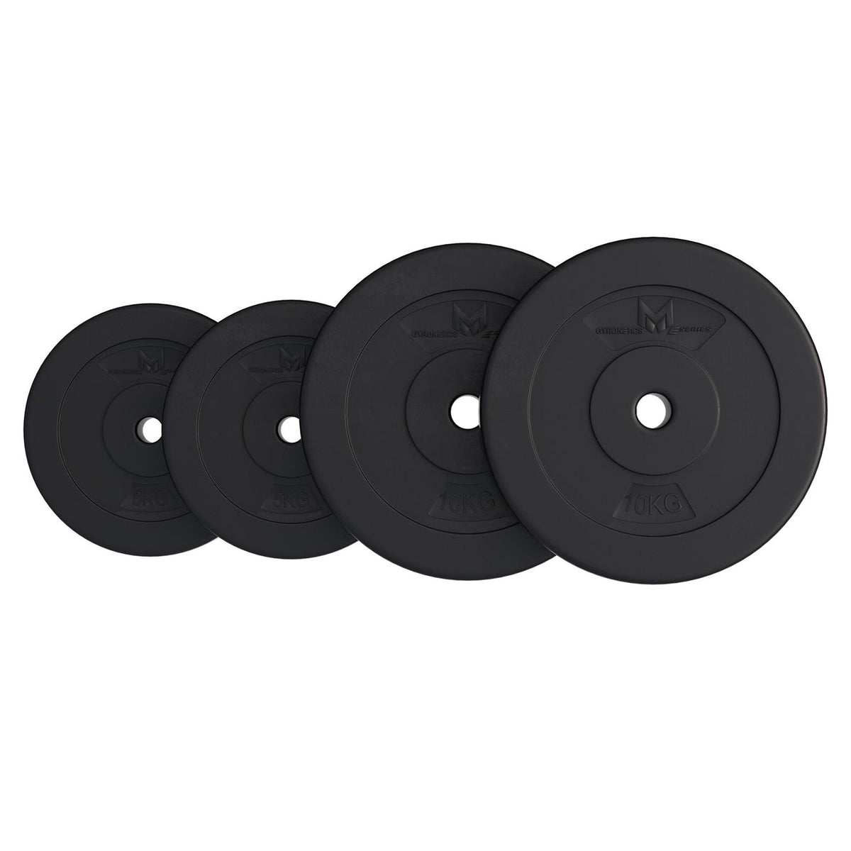 Value pack weight plates 30 kg - 2 x 5 + 2 x 10 kg - 25 mm