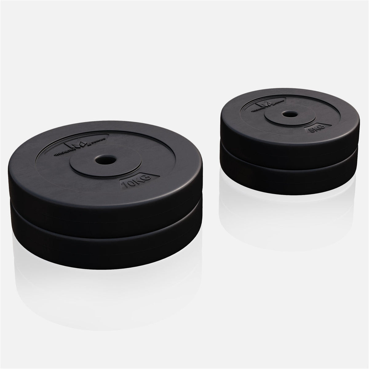 Value pack weight plates 30 kg - 2 x 5 + 2 x 10 kg - 25 mm