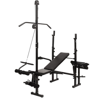 Banc de fitness multifonctionnel Physionics avec poulie dorsale