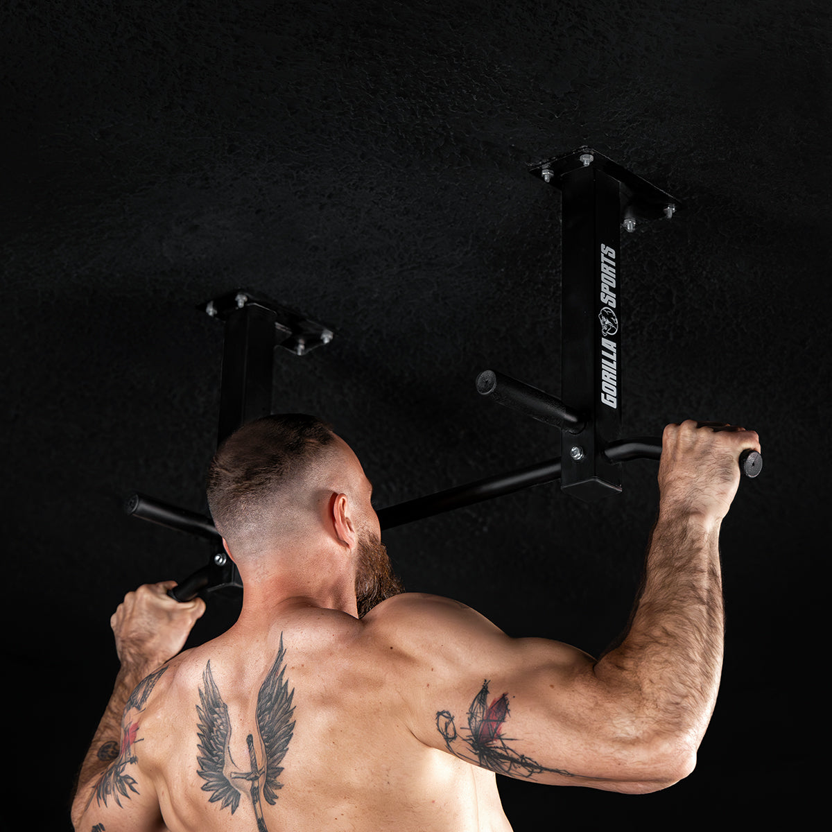 Pull-up bar white (roof mounting)