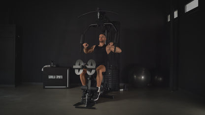 Krachtstation incl. 76,5 kg gewichten - All in one home gym