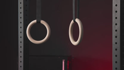 Anneaux de gymnastique en bois