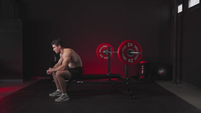 Banc de musculation large blanc