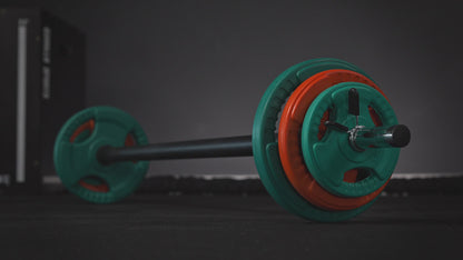 Aerobic Halterset 19,5 kg gripper gietijzer rubber coating