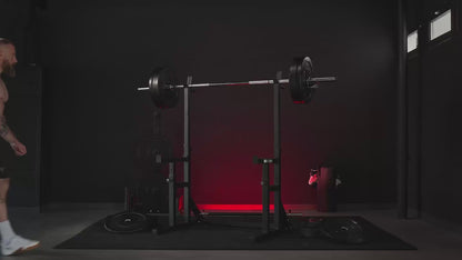 Multi Squat avec ensemble d'haltères olympiques de 167 kg