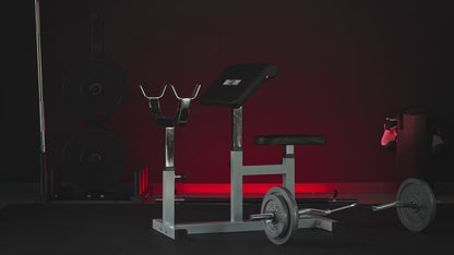 Biceps Curlbank met 38 kg halterset gietijzer