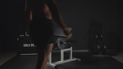 Banc de musculation pour biceps blanc