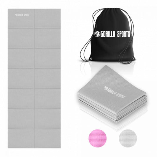 Opvouwbare Yogamat incl. Opbergtas Gorilla Sports