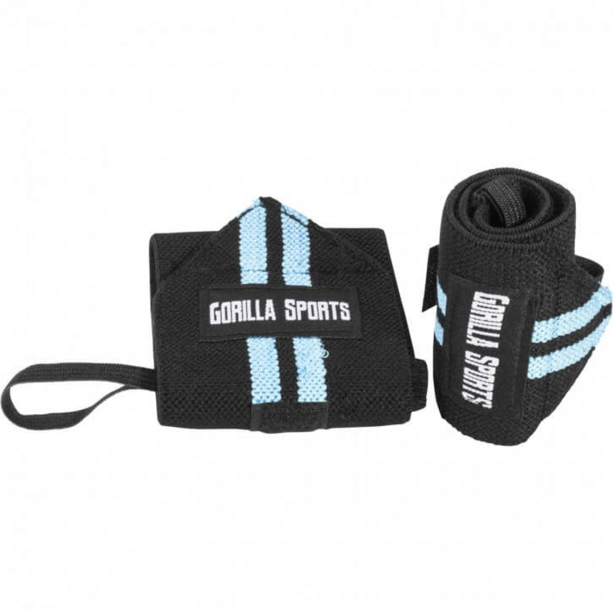 Gorilla Sports Polsbanden (elastisch katoen) Zwart/Blauw