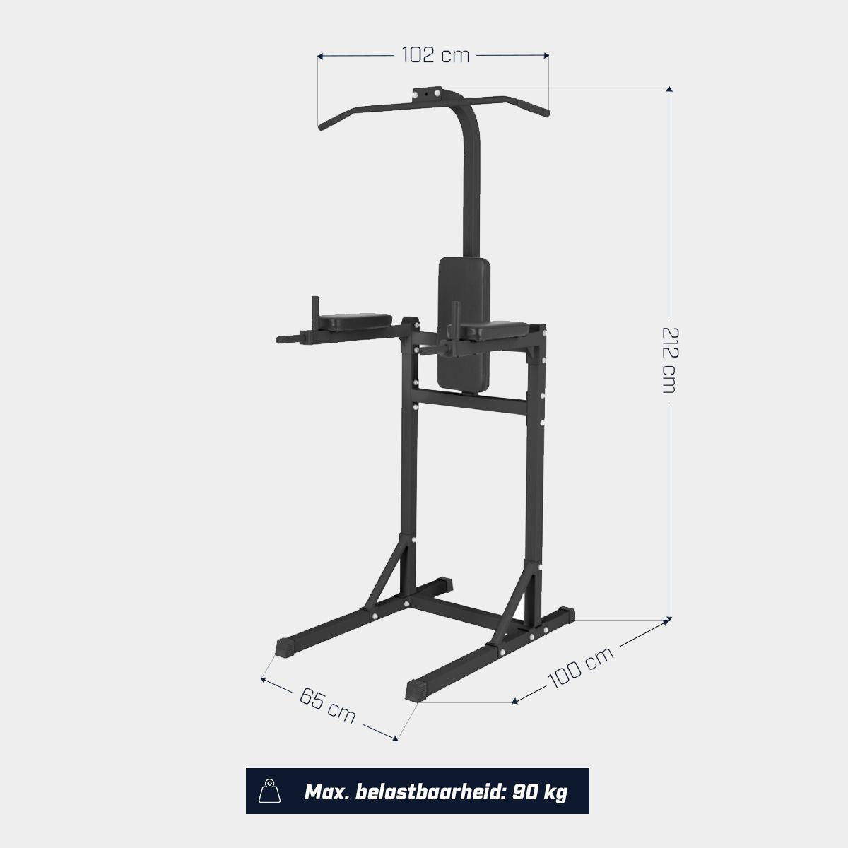 Gorilla Sports Powerstation Zwart