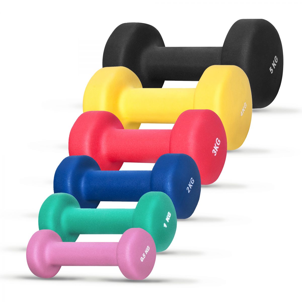 Vinyl Halterset 1 kg (2 x 0,5 kg) Gorilla Sports