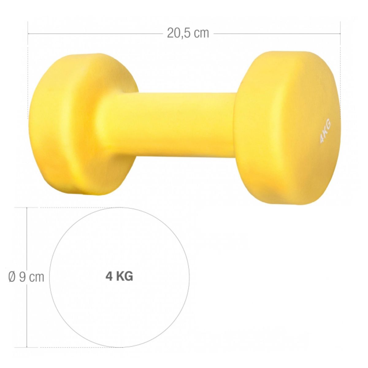 Vinyl Halterset 8 kg (2 x 4 kg) Gorilla Sports