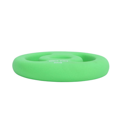 Vinyl halterschijven set 2 x 2 kg groen Gorilla Sports