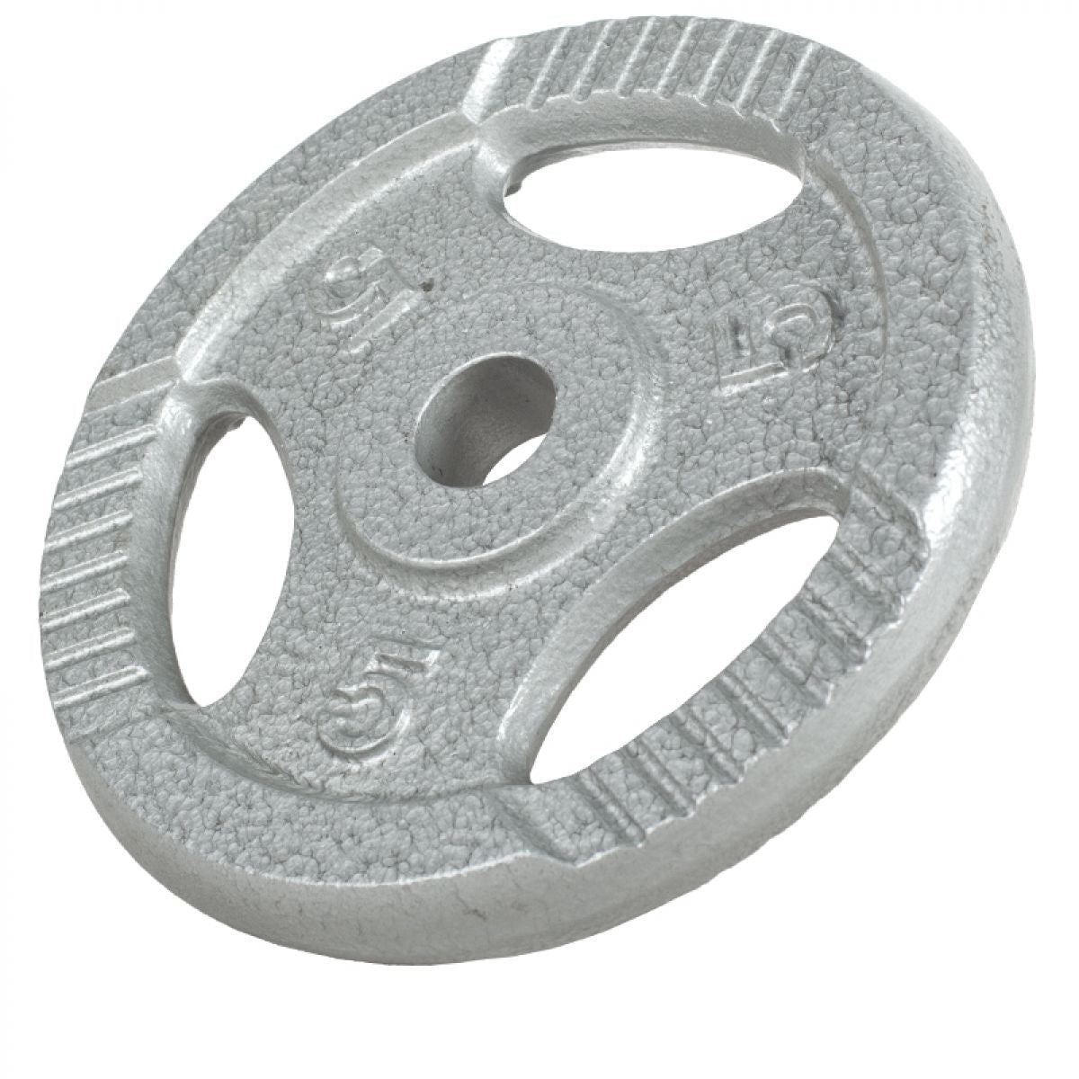 Voordeelbundel 30 kg - 4 x 5 + 4 x 2,5 kg - Gripper Gietijzer Zilver - 30/31 mm Gorilla Sports