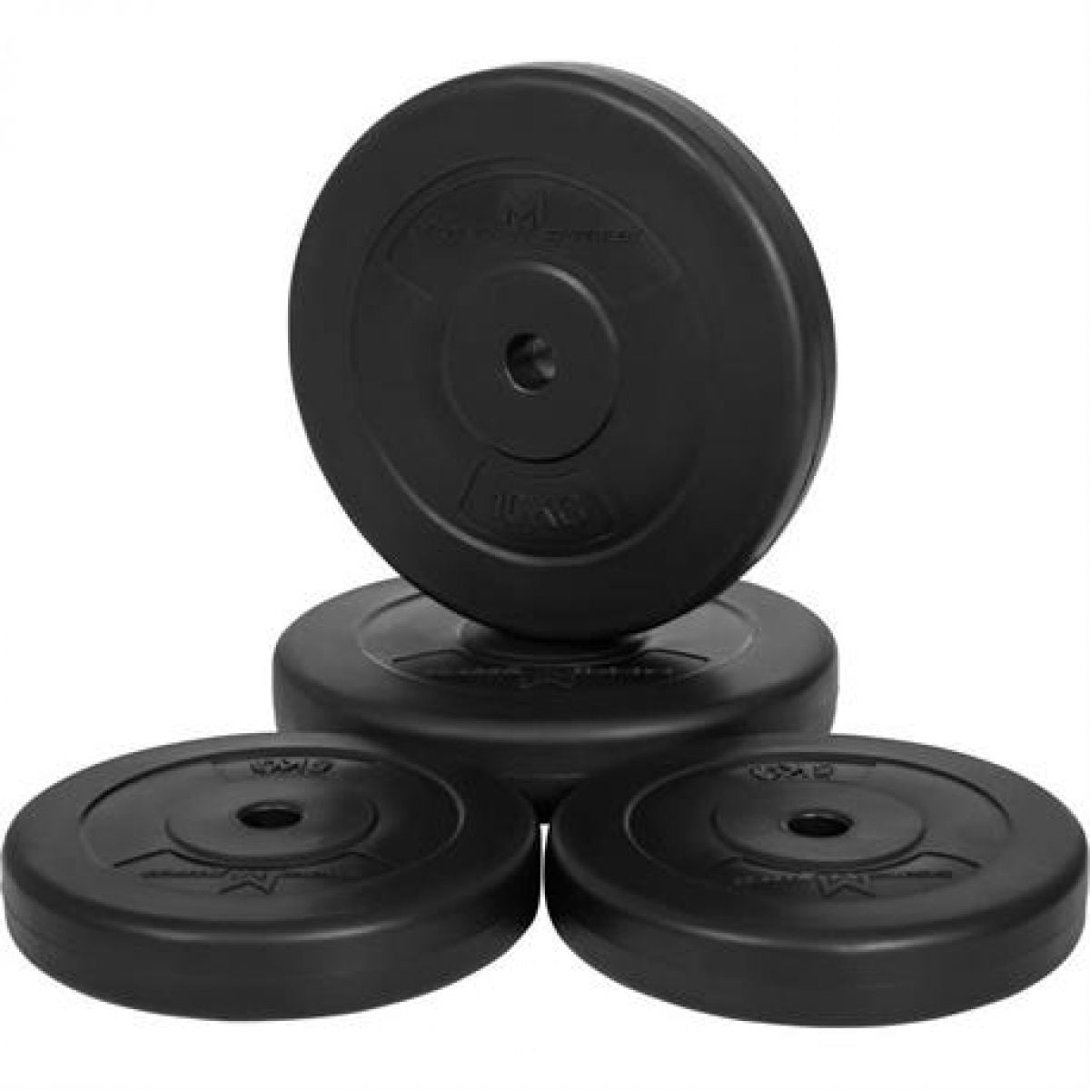 Voordeelbundel Halterschijven 30 kg - 2 x 5 + 2 x 10 kg - 25 mm Gorilla Sports