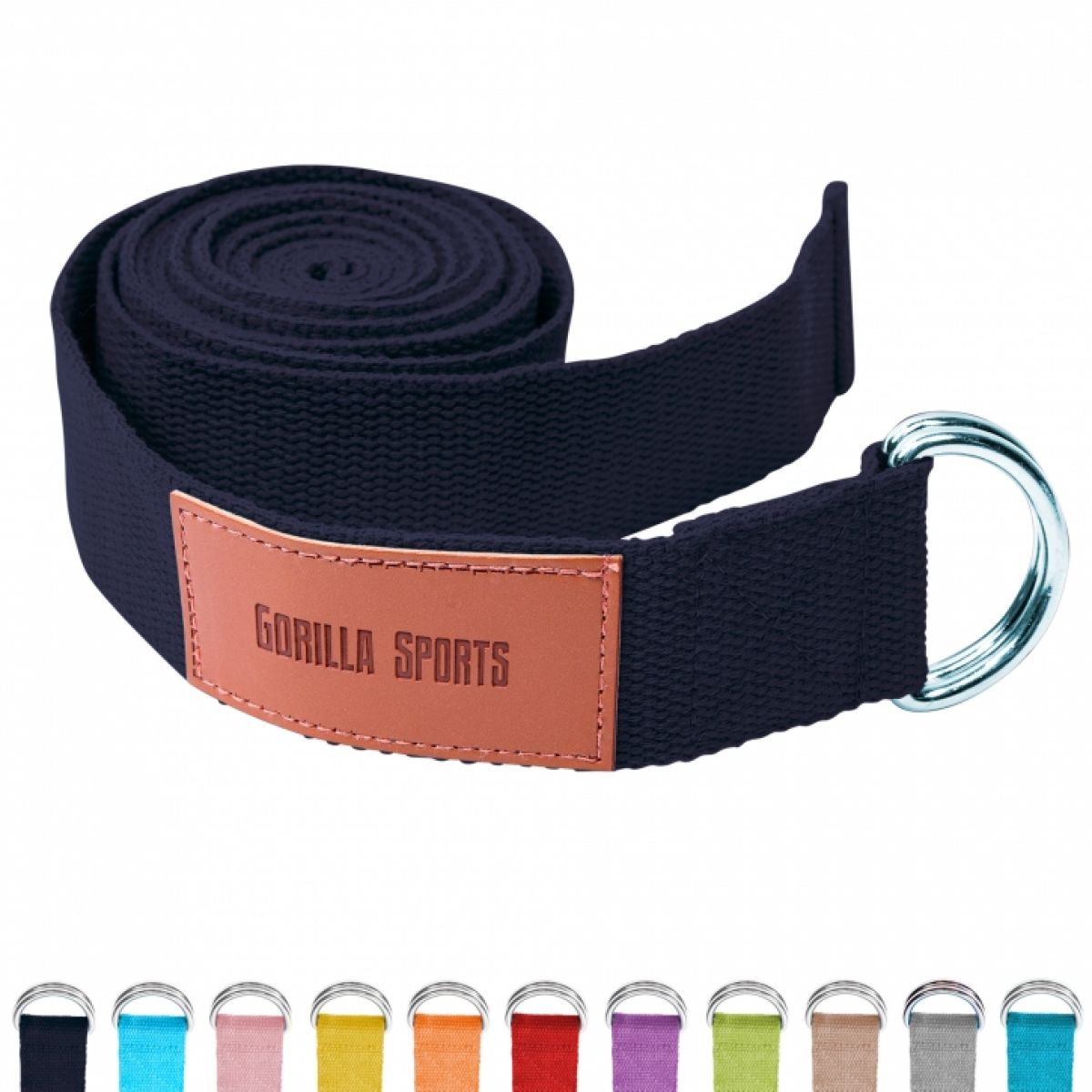 Yoga riem 260 x 3,8 cm Gorilla Sports