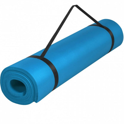 Gorilla Sports Yogamat Deluxe 190 x 60 x 1,5 cm Blauw