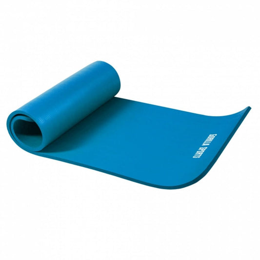 Blauw - Yogamat Deluxe 190 x 100 x 1,5 cm