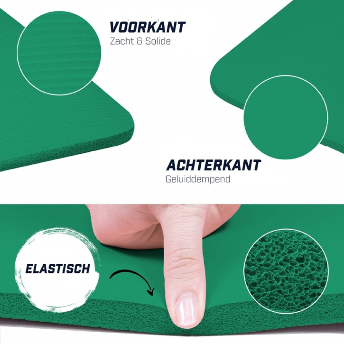 Groen - Yogamat Deluxe 190 x 60 x 1,5 cm
