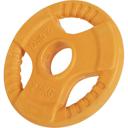 Olympische halterschijf 2,5 kg Gripper Gietijzer (50/51 mm, rubber coating)