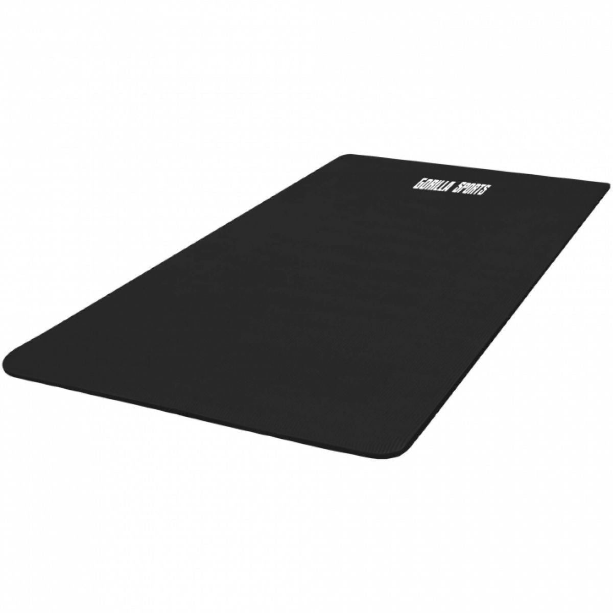 Zwart - Yogamat Deluxe 190 x 100 x 1,5 cm